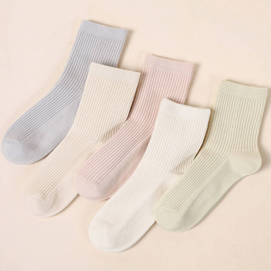 Women S Socks Color Color G Combination 5 Pairs Color Random Size Onesize