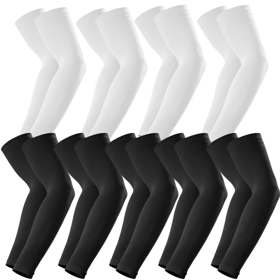 Sunscreen Sleeves Color 5 Pairs Black 4 Pairs White