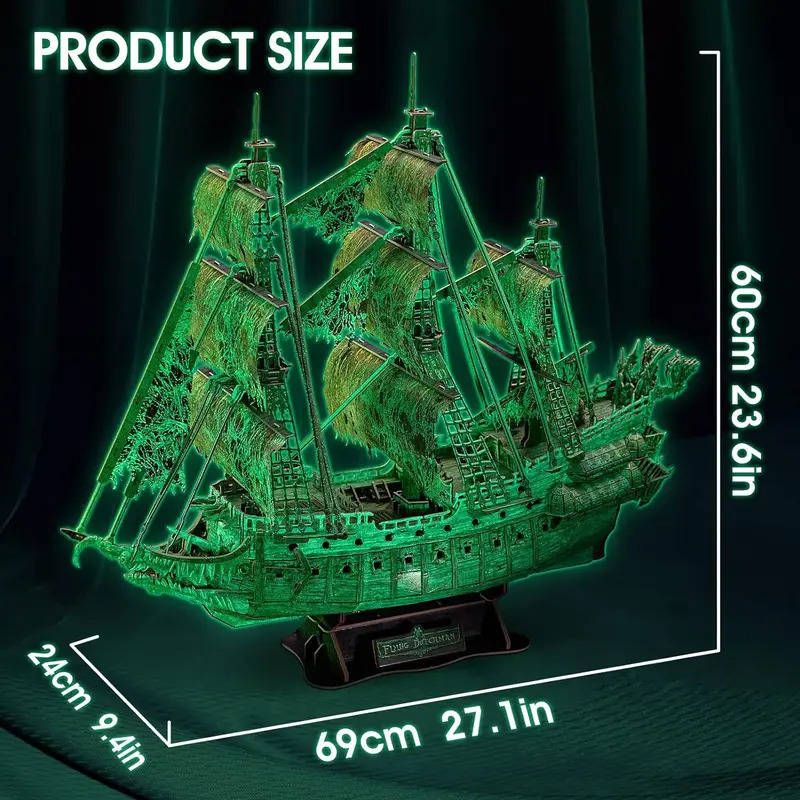 3D Jigsaw Puzzle Model Ship Items Fluorescent Version  Flying D