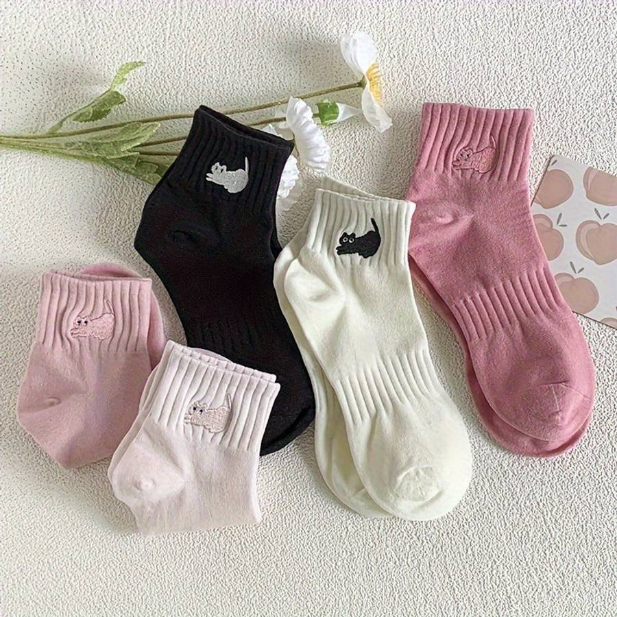 Women S Socks Color 5Pcs Mixed Color Size Onesize