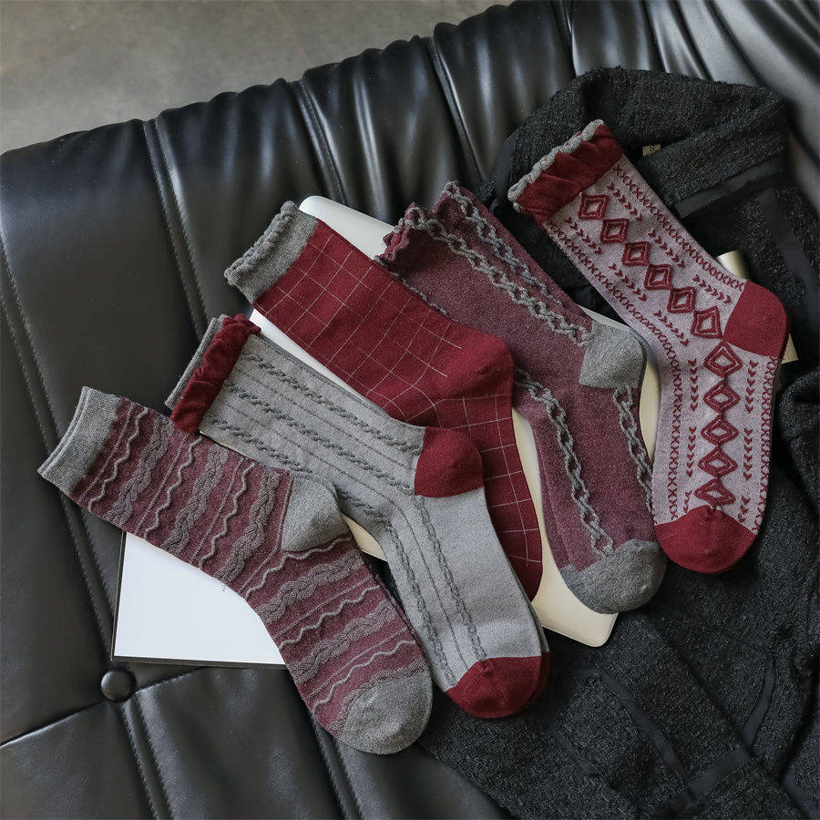 Women S Socks Color Mixed Color 5 Pairs Size Onesize