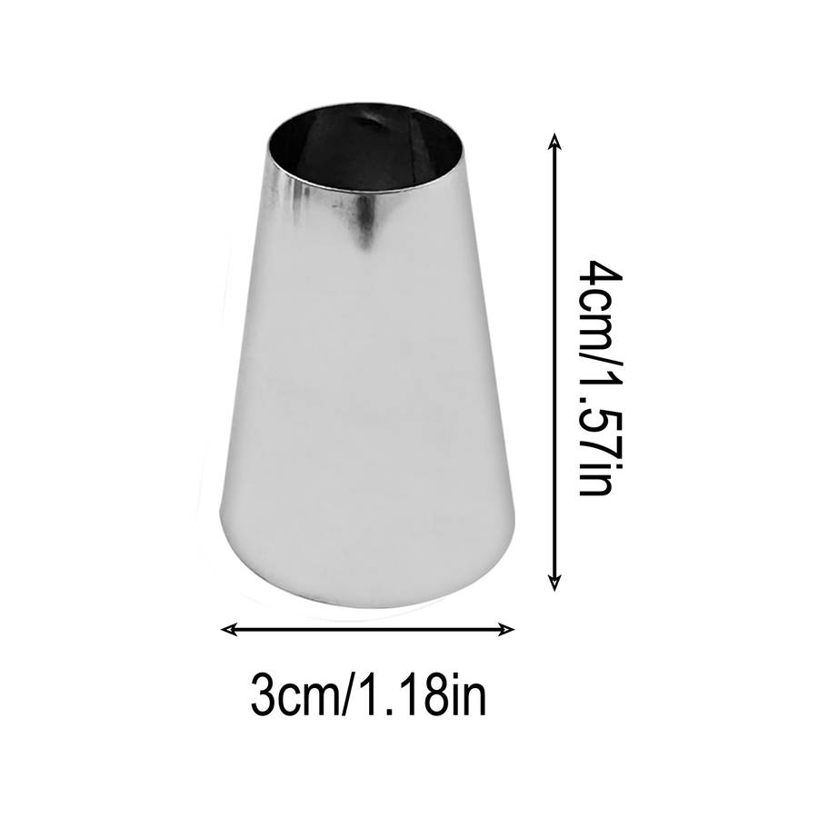 Professional Cake Decorating Head Color 9Pcs Large Decorating Nozzle