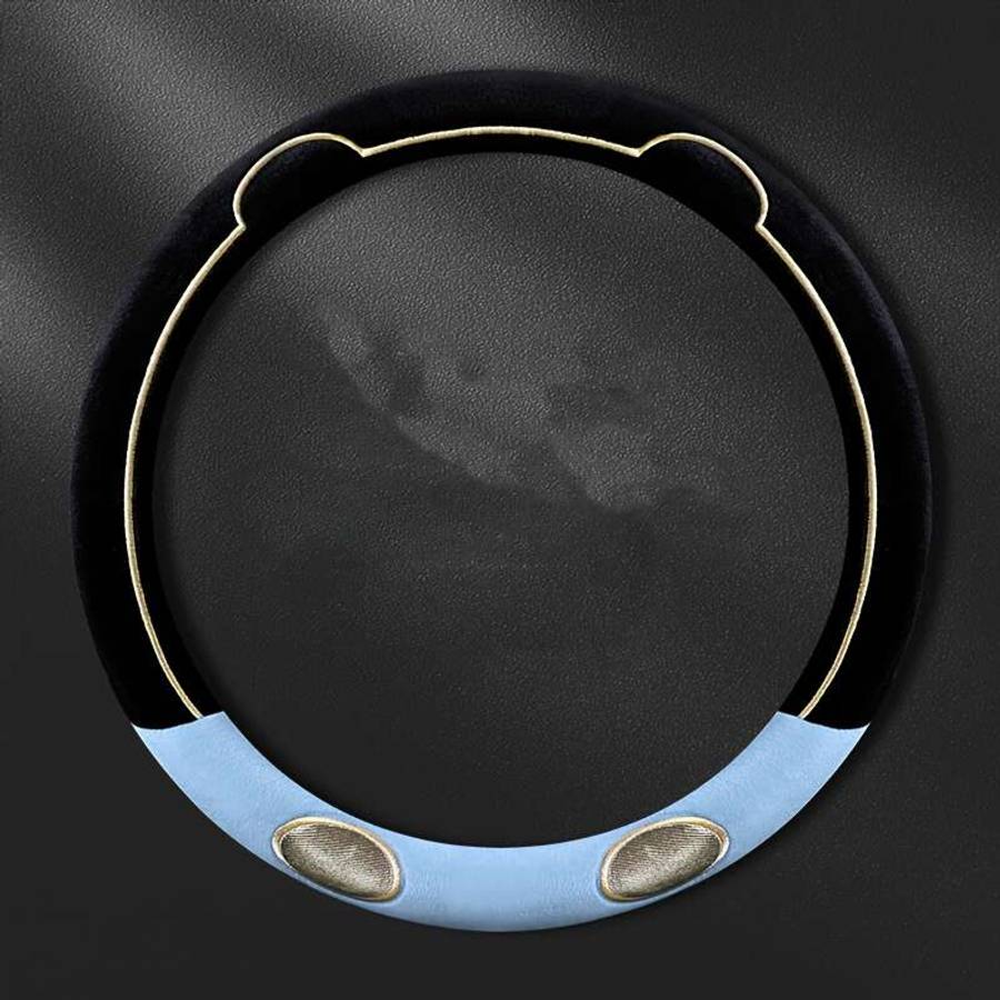 Car Steering Wheel Cover White Model Round