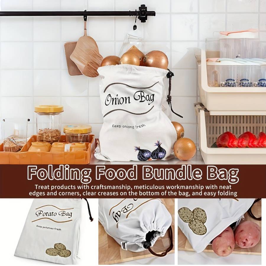 Food Storage Bags Color Onion Pattern