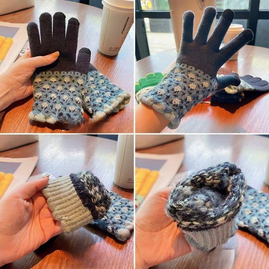 Gloves Color Mixed Yellow