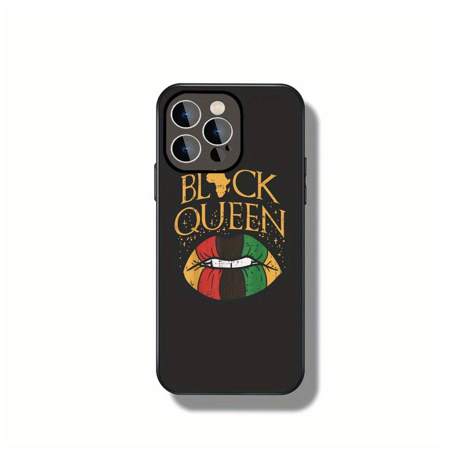 1Pc Black For iPhone 12 Pro Max Black Queen Celebration Phone Case