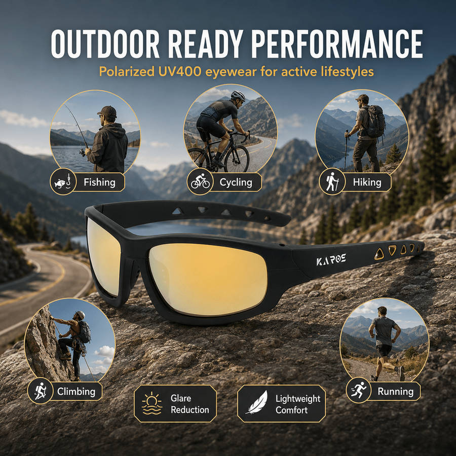 Cycling Glasses Color Black Frame Red Film