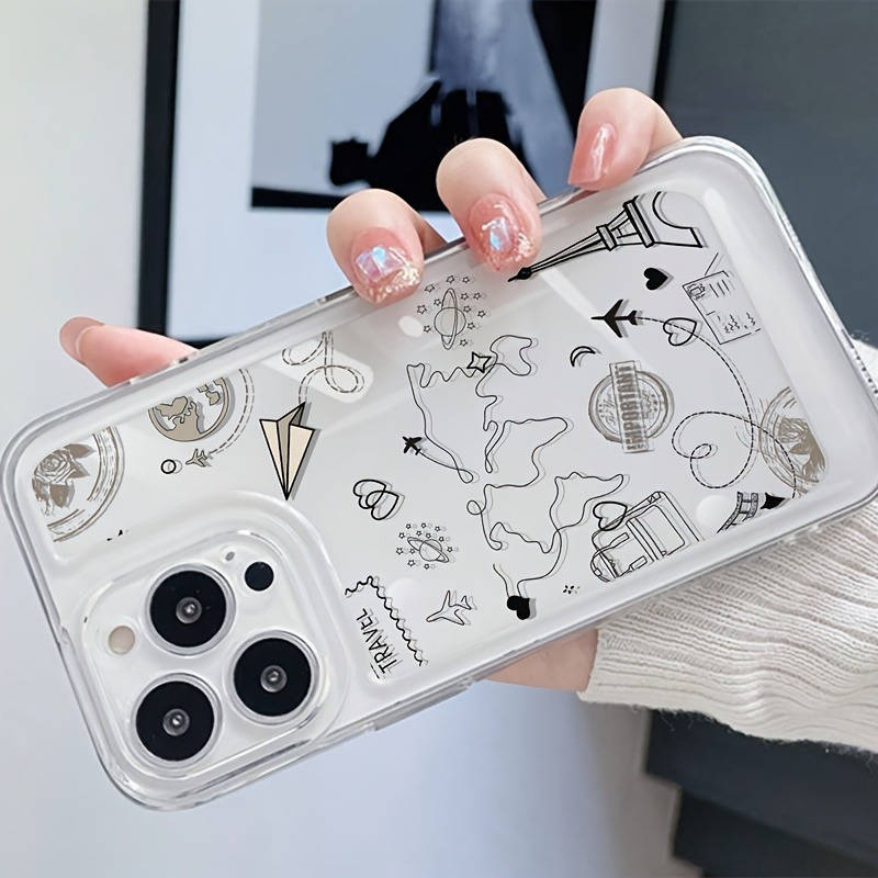 1Pc Transparent For iPhone 11 Pro Max Phone Case Phone Cover