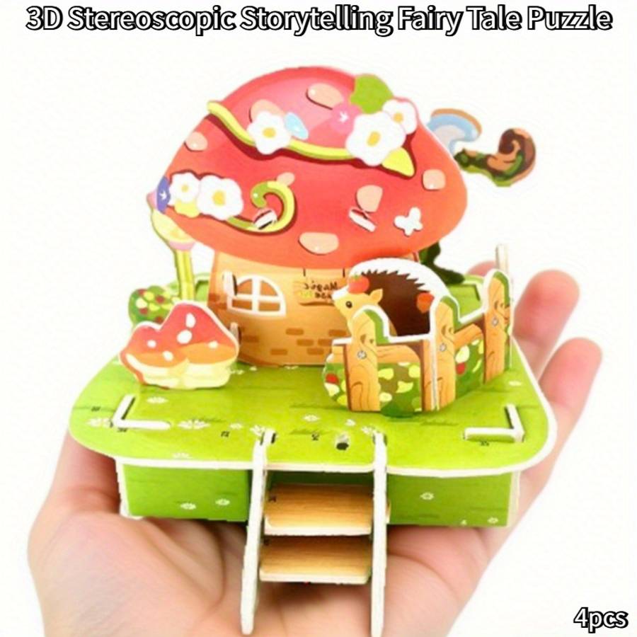 Building Toy Architectural Model Toy Set Model Random Quantity 4 Pcs