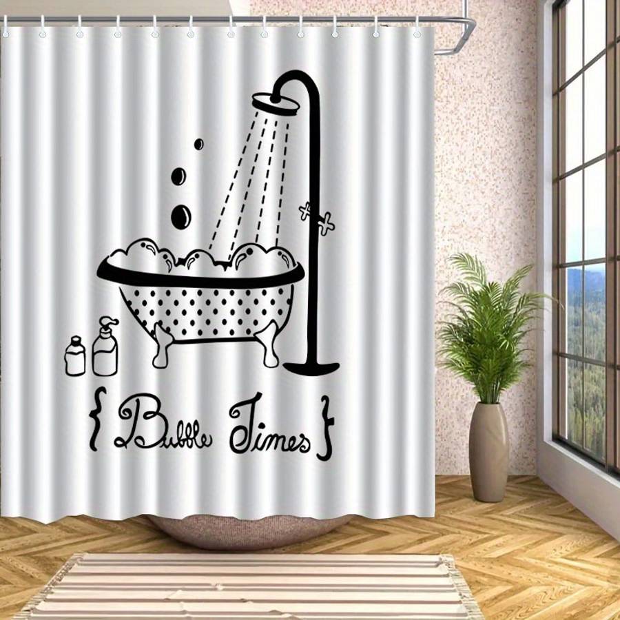 Waterproof Shower Curtain Color Polychrome Size 240X200239.98Cm*200.0Cm