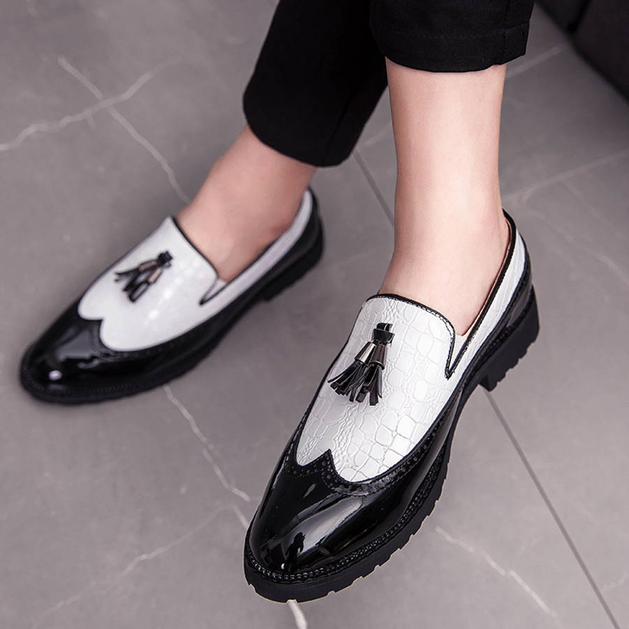 Mens Leather Shoes Color White Sizeuk 7