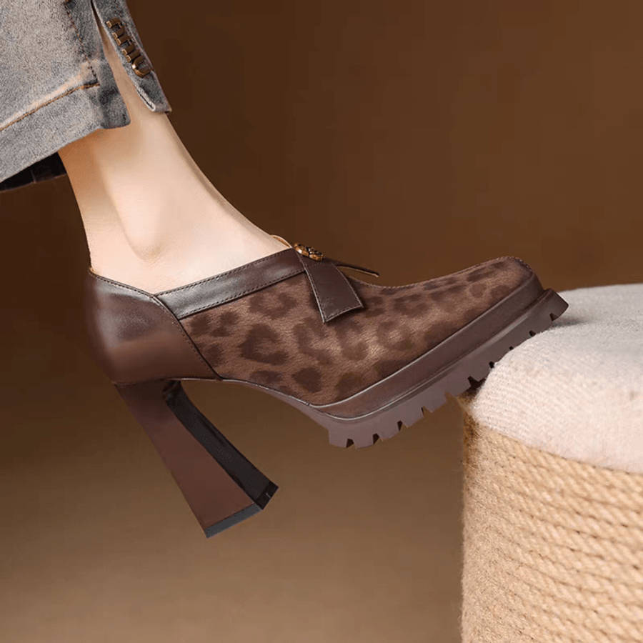 Women S High Heels Color Brown Sizeuk 3.5
