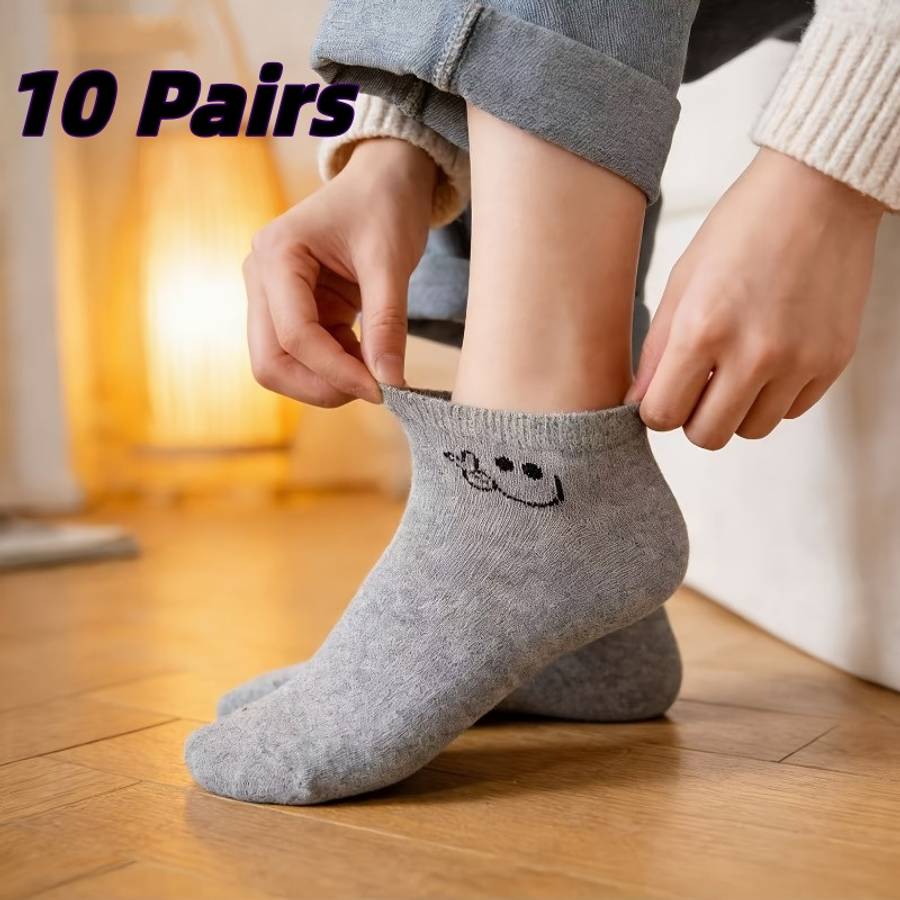 Women S Socks Color 10 Pairs Black Sizes 3742 Size Onesize
