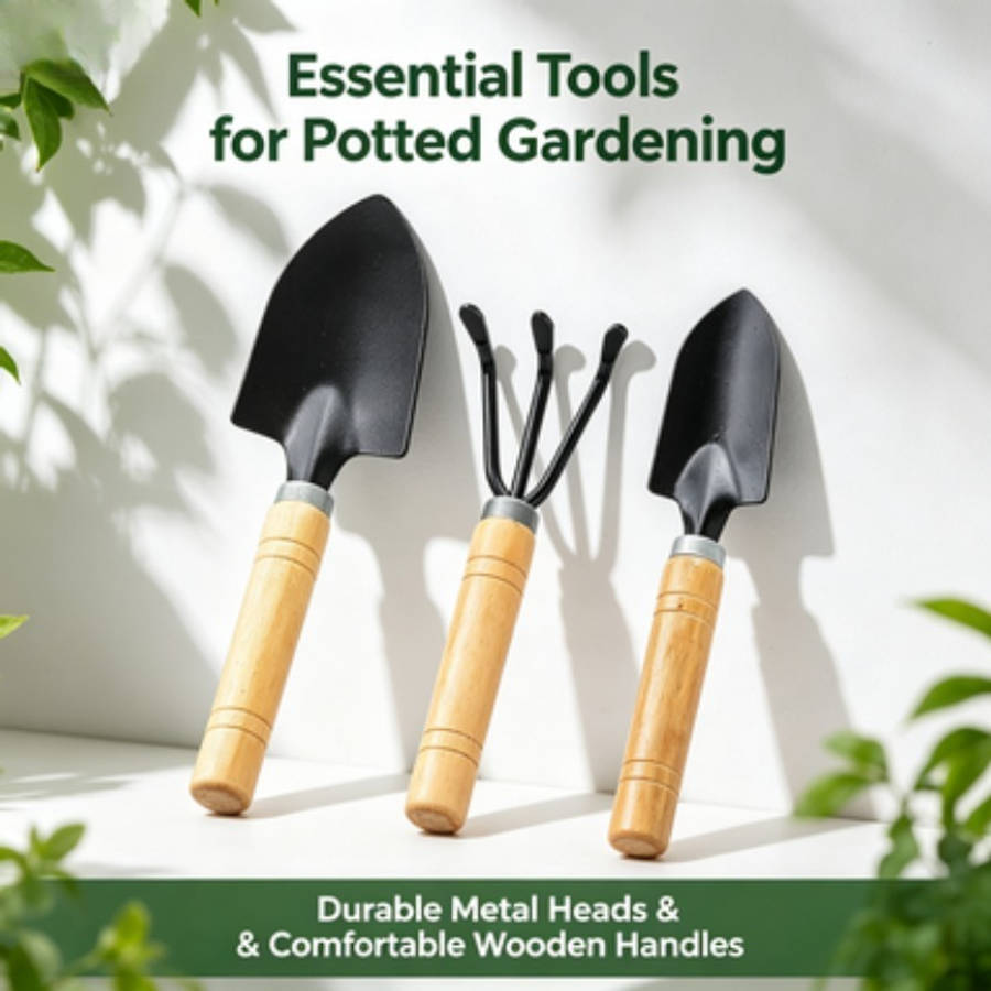 Garden Supplies Color 32Cm Wooden Handle Two Piece Set 16Cm Thick Handle Three Piece Set