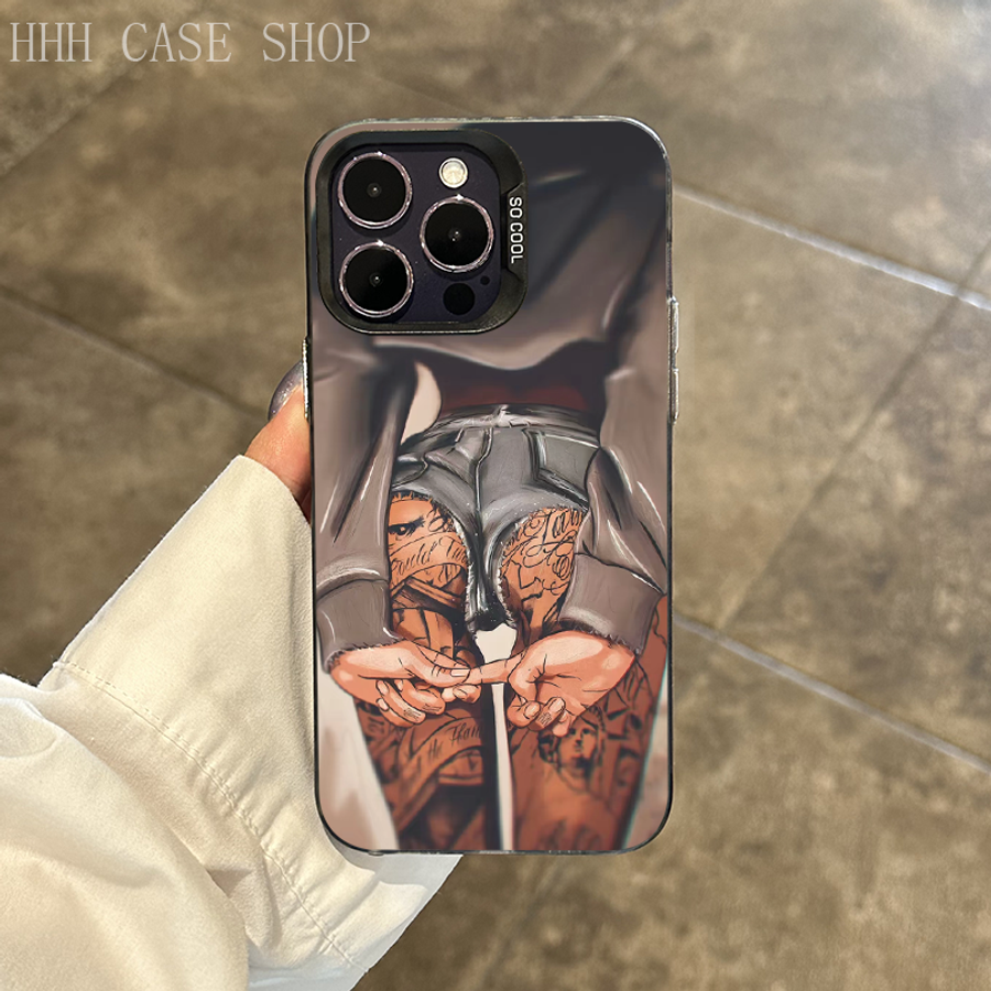 1Pc Mixed Color  For iPhone XS Max IMD Tattoo Phone Case