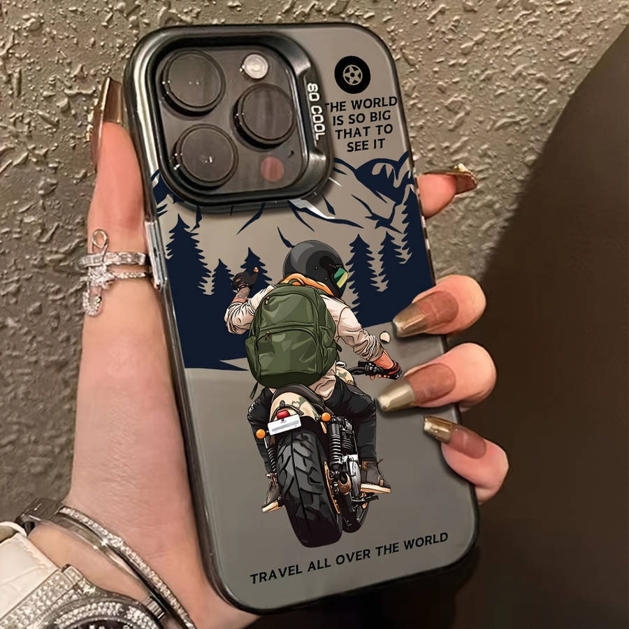 1Pc Black For iPhone 16 Pro Max Phone Case Phone Cover