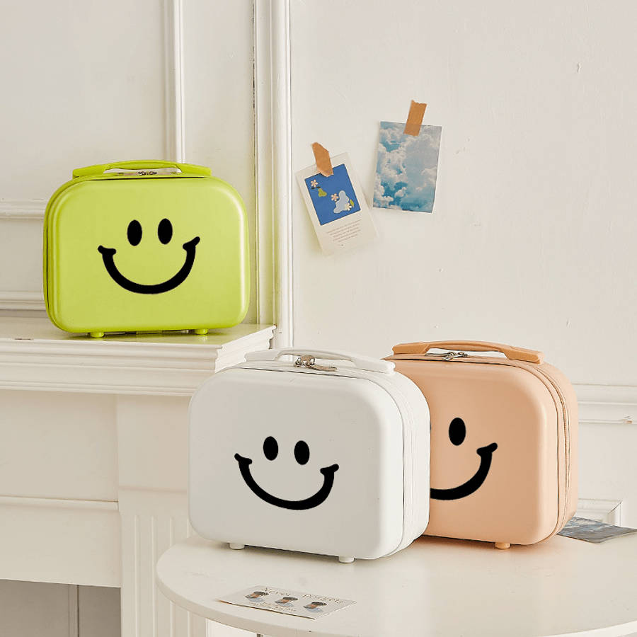 Super Inch Portable Cosmetics Travel Bag Lightweight Suitcase Makeup Organizer W