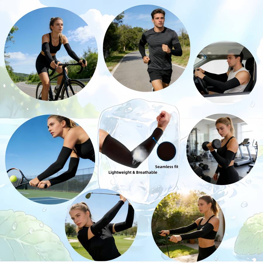 Sunscreen Sleeves Color Black Black Black Black Black