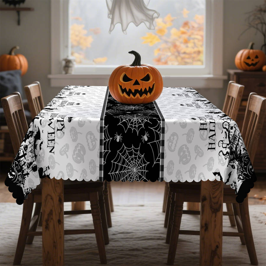 Halloween tablecloth decoration size Rectangle 60x86inch or 152x220cm