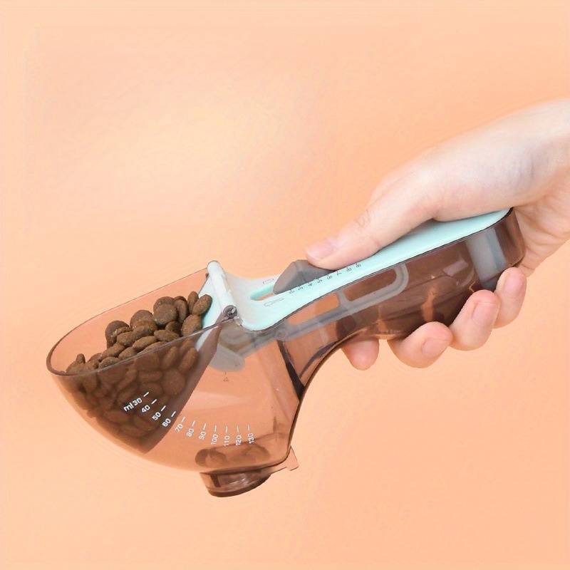 Pet Supplies Color Transparent Blue Measuring Spoon Size Large Adjustable Measuring Spoon