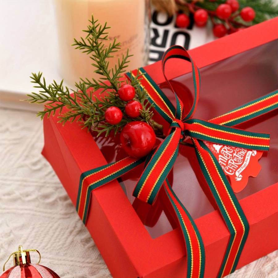 Christmas Gift Boxes Color Red Quantity 5Pcs