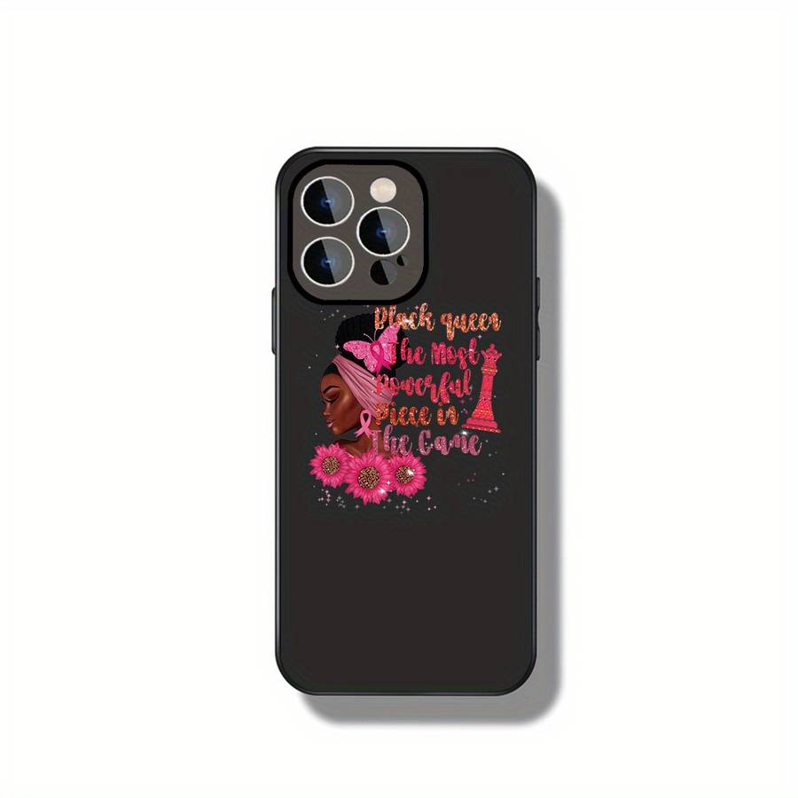 1Pc Black For iPhone 15 Black Queen Phone Case