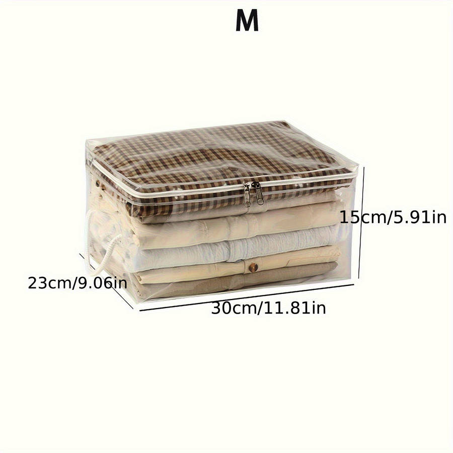 Rikooi Assorted Sizes Transparent Pvc Storage M1Pc