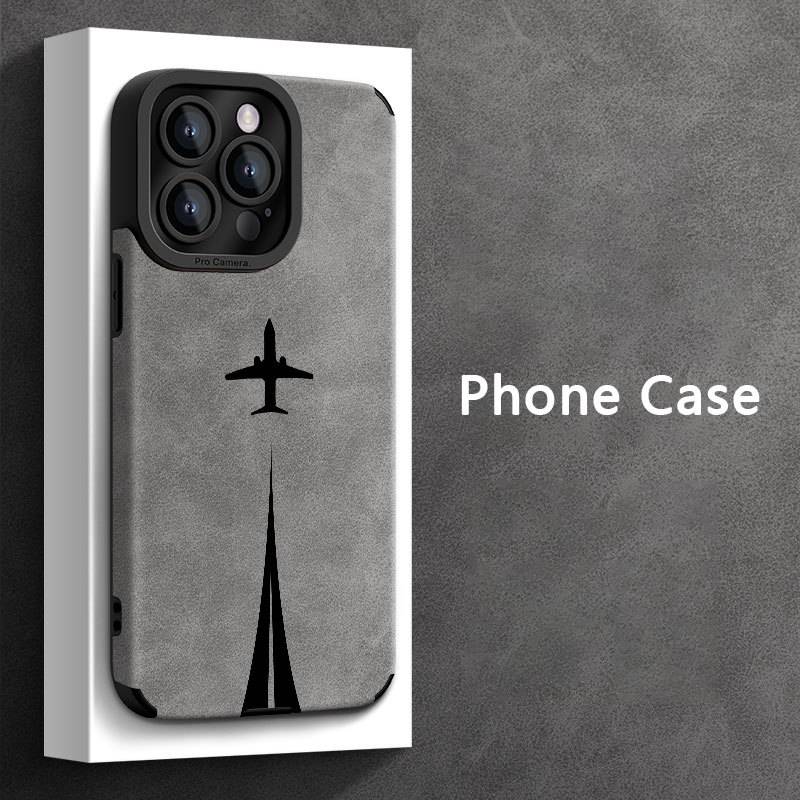 1Pc Mixed Color  For iPhone 12 Pro Max Airplane Trajectory Pattern Phone Case