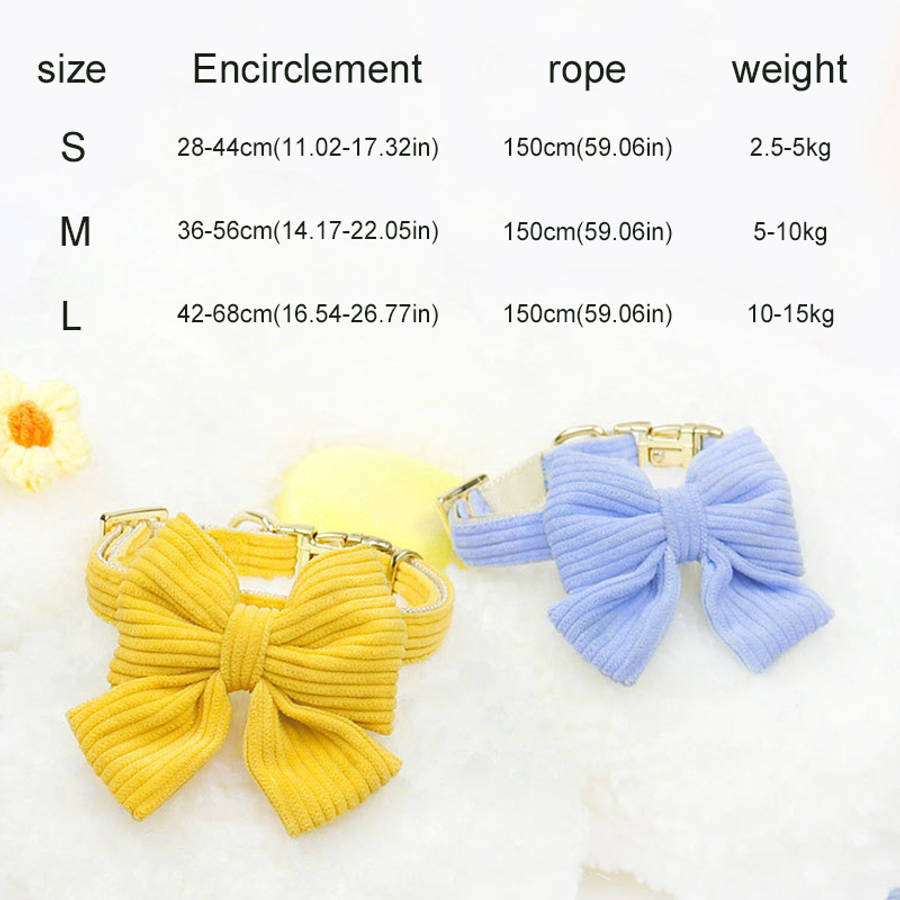 Dog Leash Color Yellowset Of 3 Size M