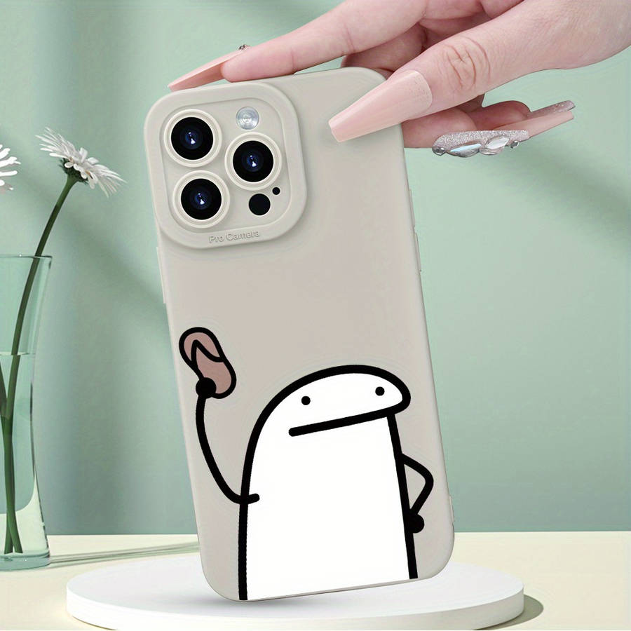 1Pc White For iPhone 16 Pro Phone Case Phone Cover