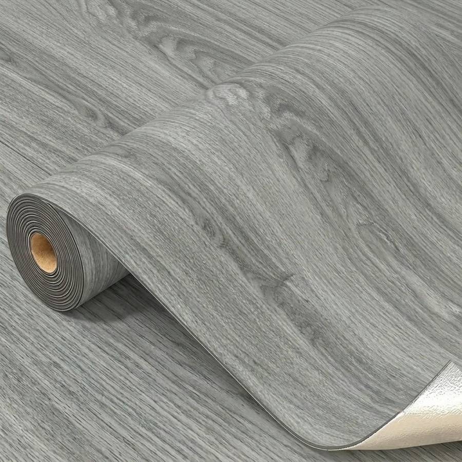 Self Adhesive Floor Stickers Whitewashed Ash