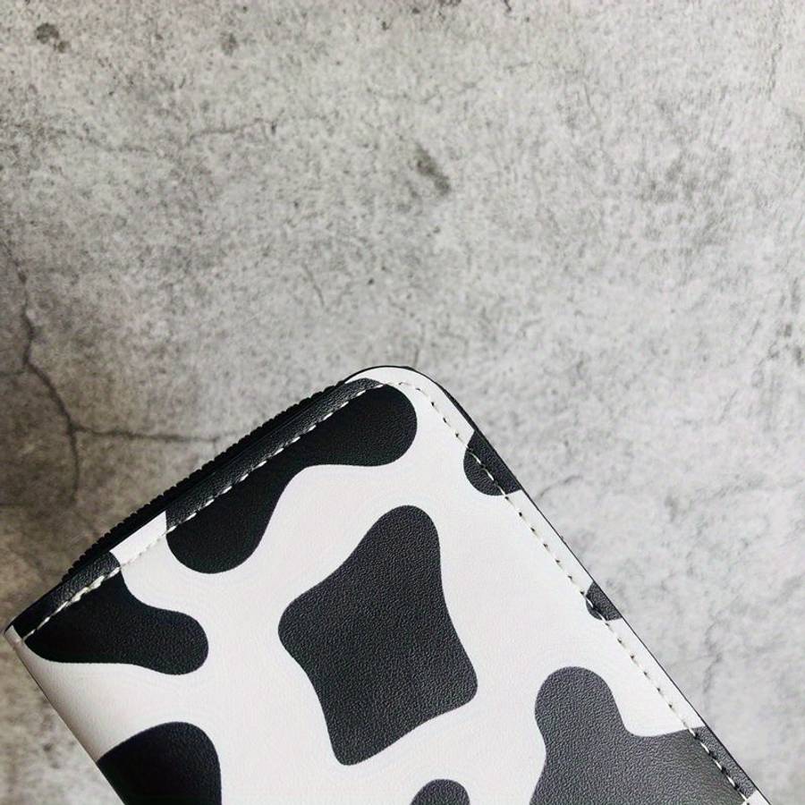 Of Cute Card Holder Featuring A Brave Cow Design Large Capacity With Multiple Slots Compa