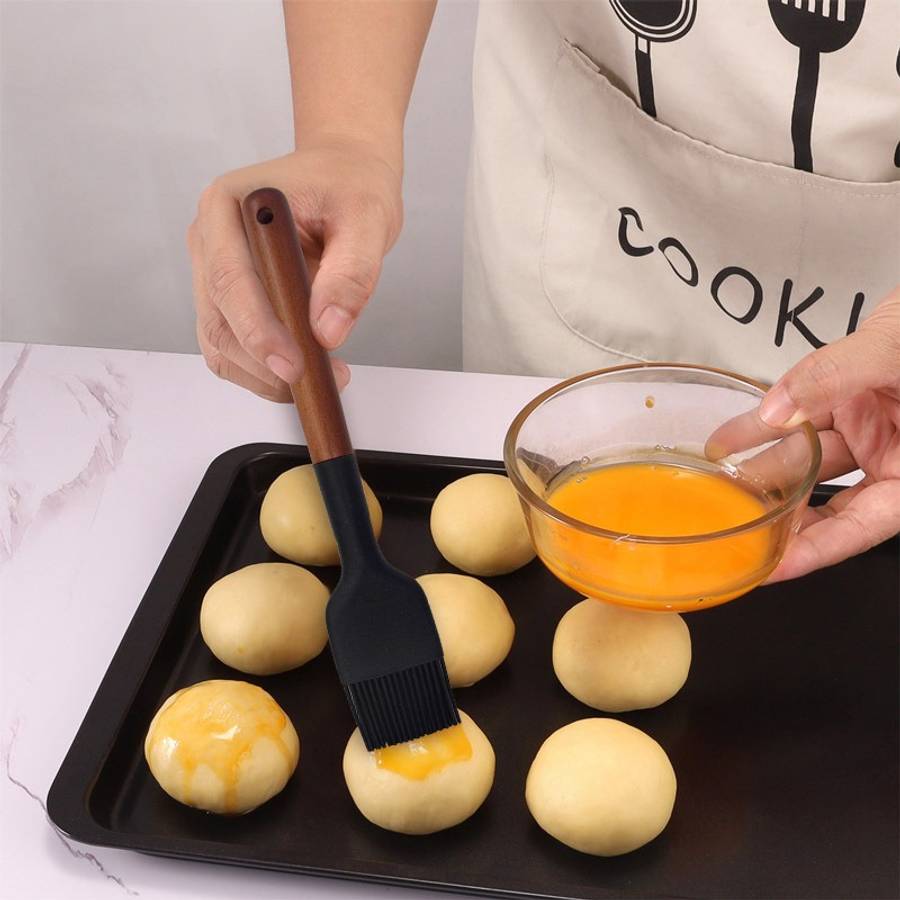 Baking Brush Color Blackwooden Handle Large Oil Brush