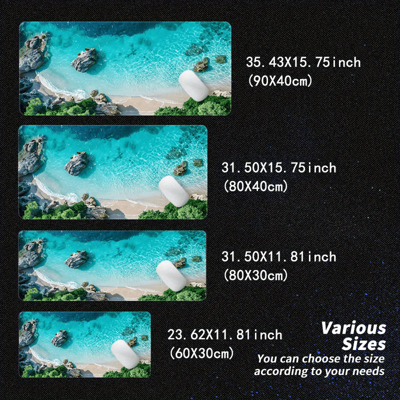 Mouse Pad Size 23.62X11.81Inch
