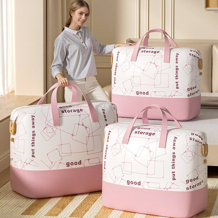 2Pcs Heavy Duty Moving Storage Totes Clothes Milk Coffee Size 52X 45X10Cm