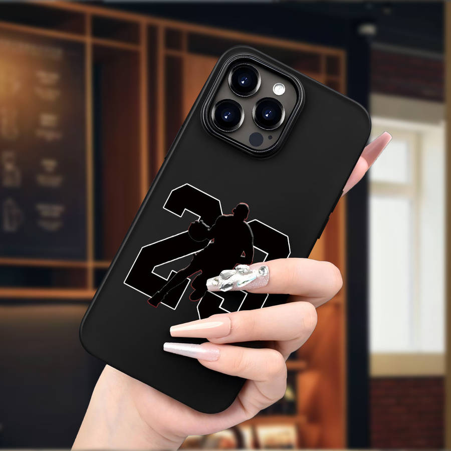 1Pc Black For iPhone XR Player Unique 23 Phone Case