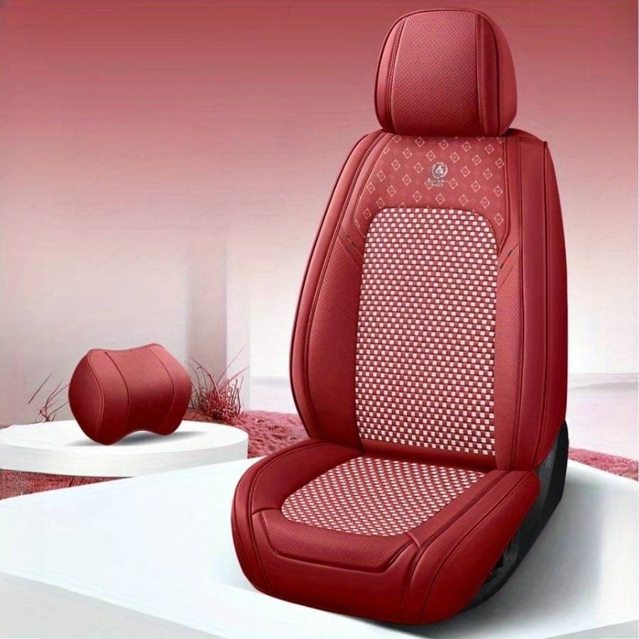 Car Seat Cushion 5Pcs Martha Red