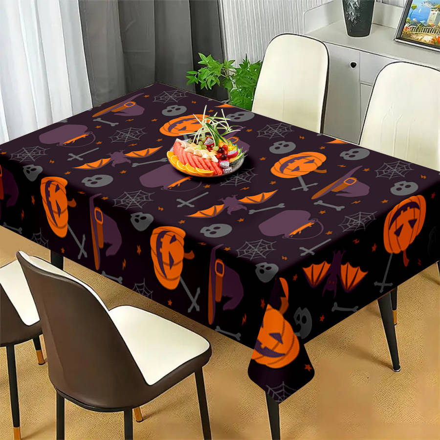 Halloween tablecloth decoration size 140 x 140cm or 55.12in x 55.12in