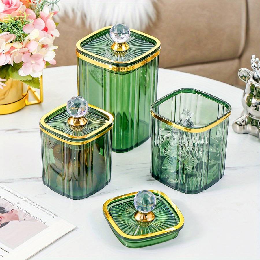 Sealed Jar Color Transparent Sml * 3 Cans  Golden Heart