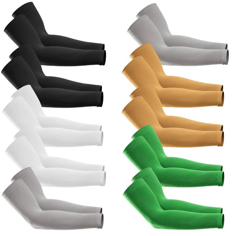 Sunscreen Sleeves Color 5 Pure Black 5 Light Gray