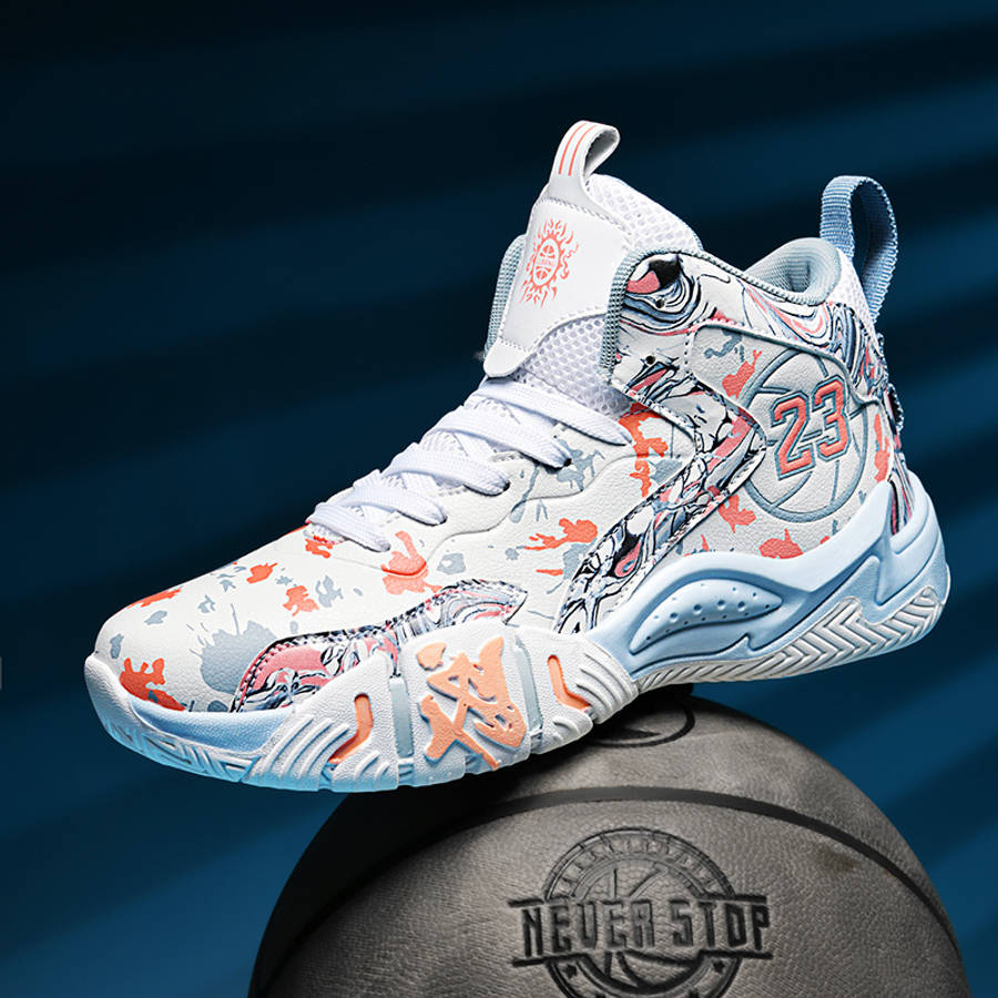 Basketball Shoes Color White Gray Sizeuk 7.5