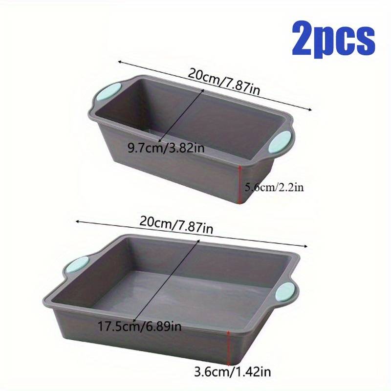 Suitable For Baking Molds Color Gray Edged Blue Quantity Two Piece Set