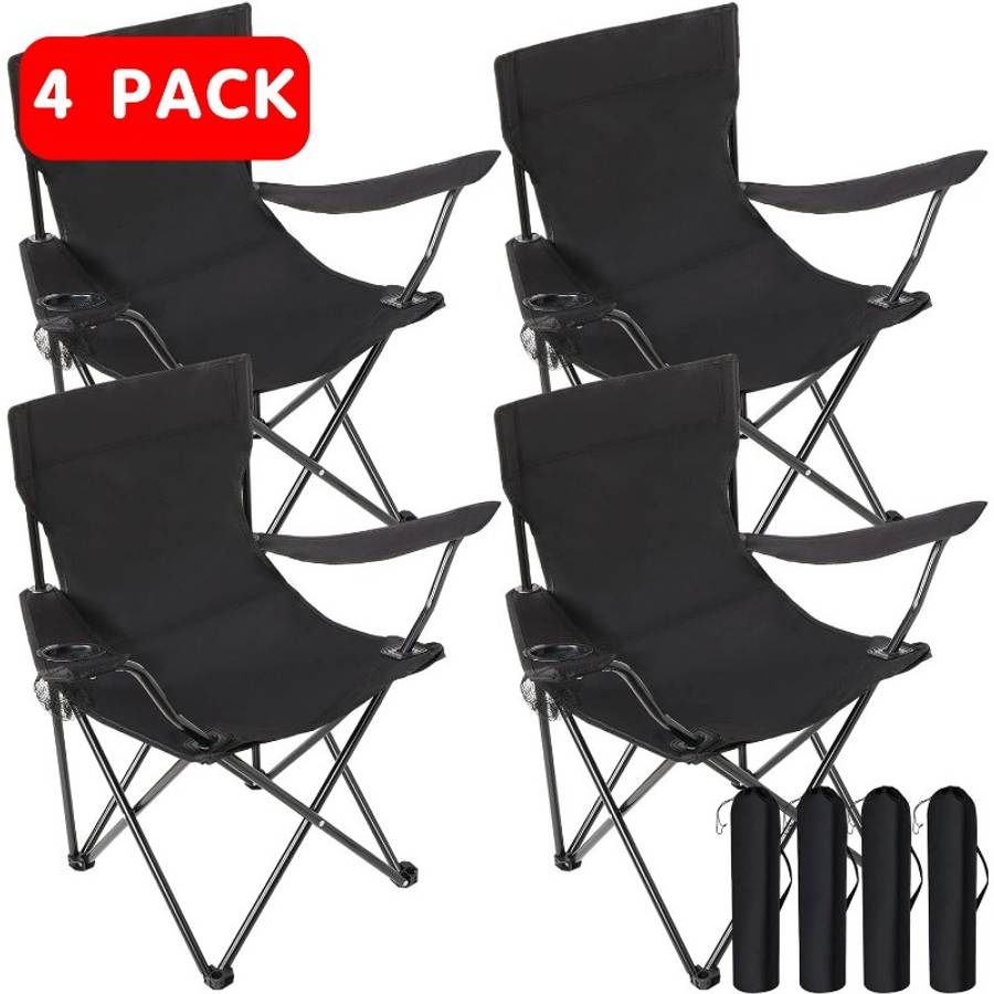 Outdoor Tables And Chairs Color Black  4 Pack Materialsteel