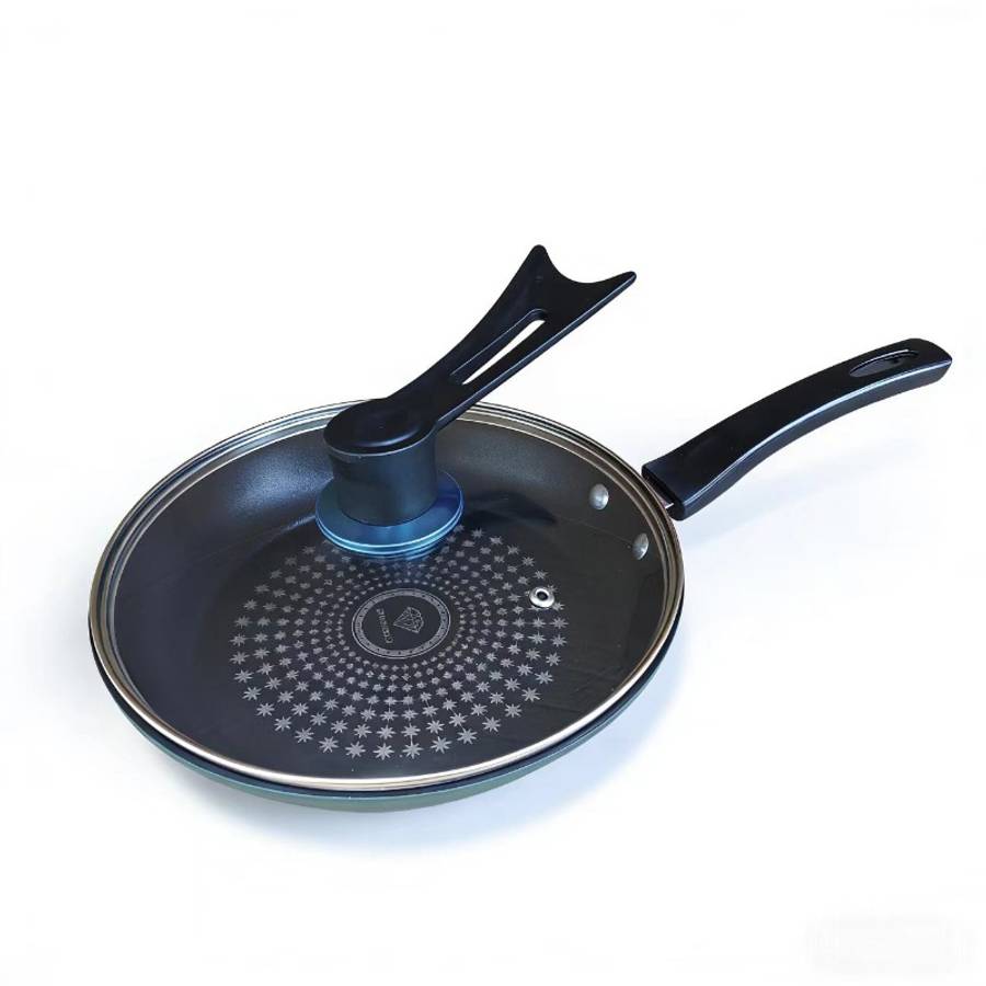 Frying Pan Color Green 24.0Cm Without Cover Sizedimensions 26.5Cm*25Cm*6Cm Weight 732G