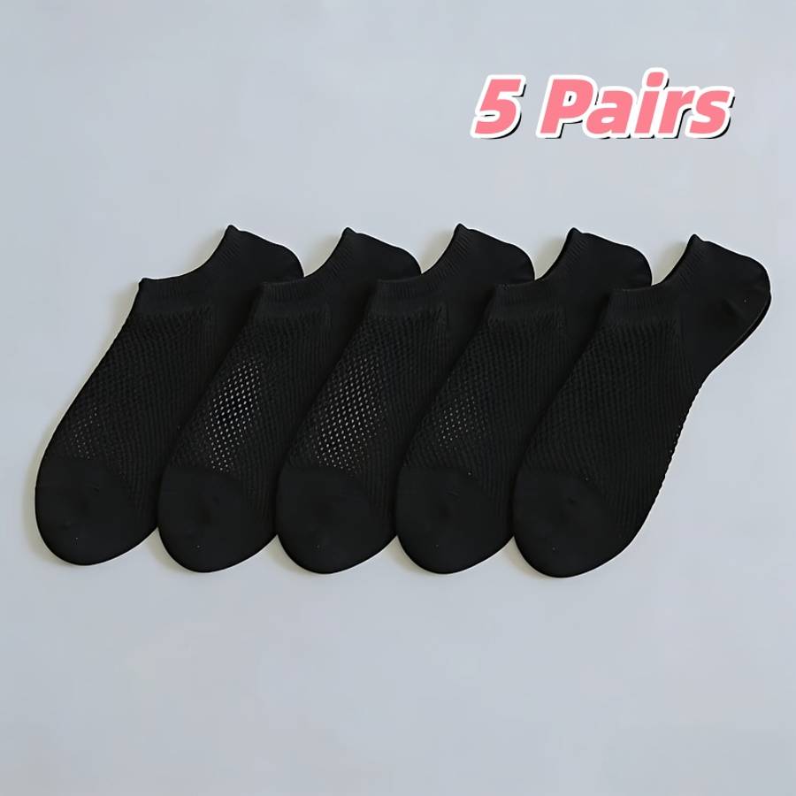 Women S Socks Color Black **5 Pairs Pack Size Onesize