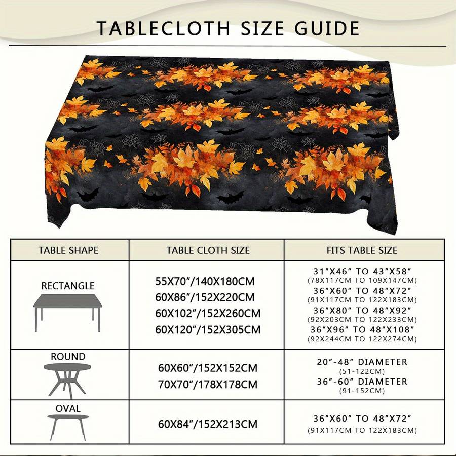 Halloween tablecloth decoration size Rectangle 152.4259.08cm