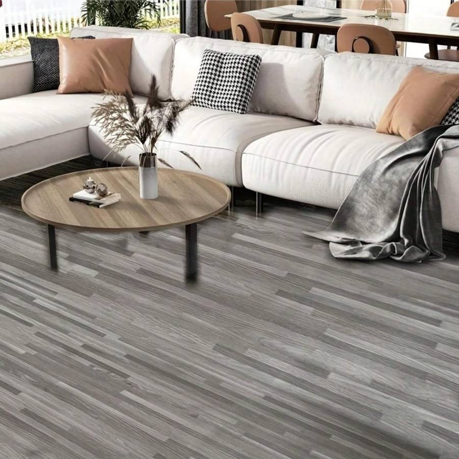 Self Adhesive Floor Stickers Parquet Walnut 40Cm*100Cm