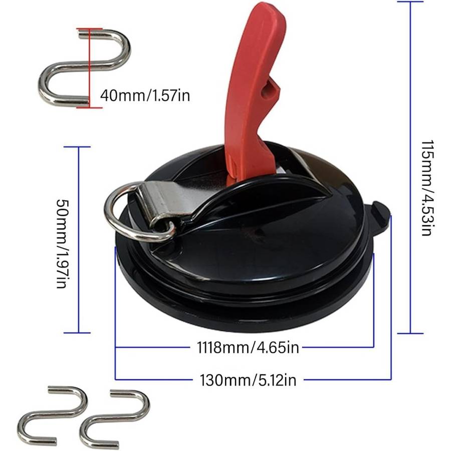 Car Lock Quantity 2 Suction Cups  4 Hooks