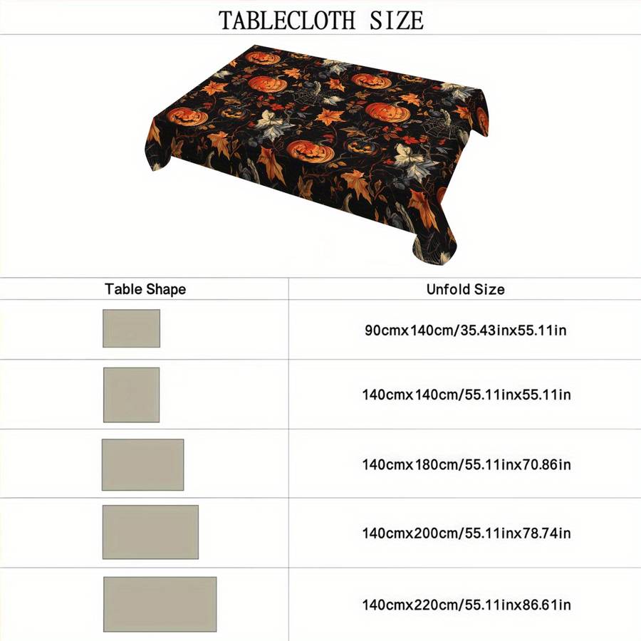 Halloween tablecloth decoration size 140x200