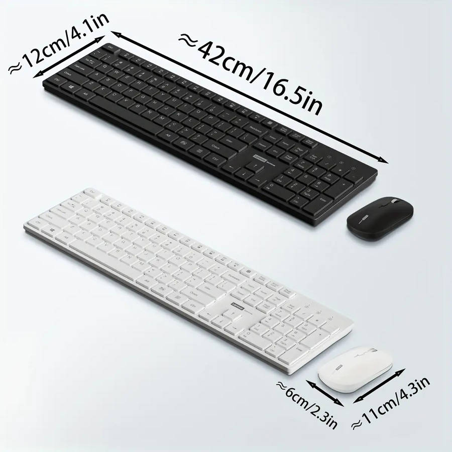 Ultra-Thin Wireless Keyboard And Mouse Set